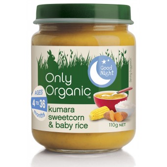 Organic Kumara Sweetcorn & Baby Rice 110g
