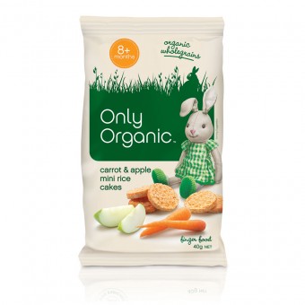 Organic Carrot & Apple Mini Rice Cakes 40g