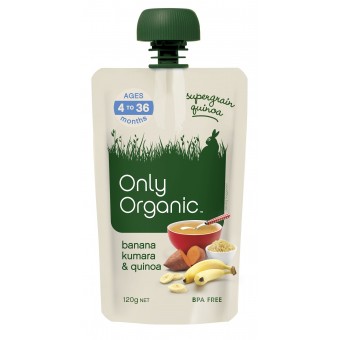 Organic Banana, Kumara & Quinoa 120g