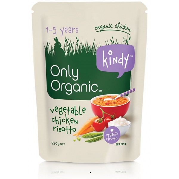 Organic Vegetable Chicken Risotto 220g - Only Organic - BabyOnline HK