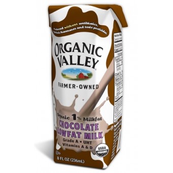 Organic 1% Chocolate Lowfat Milk 236ml