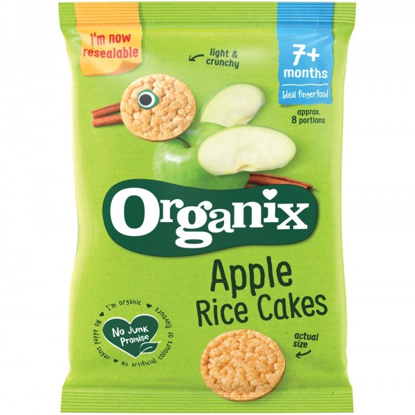 Organic Apple Rice Cakes 50g - Organix - BabyOnline HK