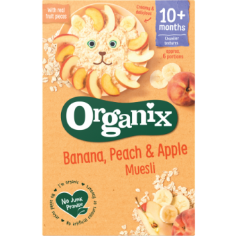 Organic Banana, Peach & Apple Muesli 200g