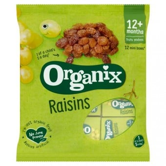 Organic Californian Raisins in Mini Boxes (12 x 14g)