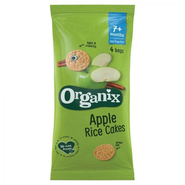 Organic Apple Rice Cakes (4 x 28g) - Organix - BabyOnline HK