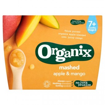 Organic Mashed Apple & Mango (4 x 95g)