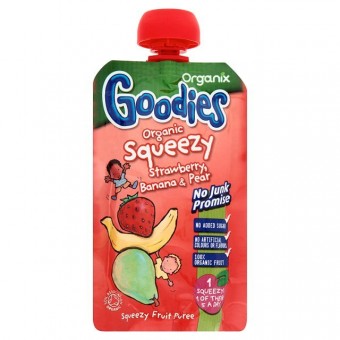 Organic Squeezy - Strawberry, Banana & Pear 100g 