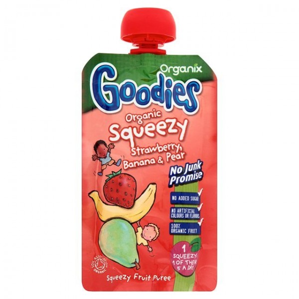 Organic Squeezy - Strawberry, Banana & Pear 100g - Organix - BabyOnline HK
