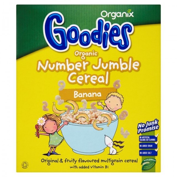 Organic Number Jumble Cereal (Banana) 110g - Organix - BabyOnline HK