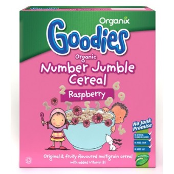 Organic Number Jumble Cereal (Raspberry) 110g