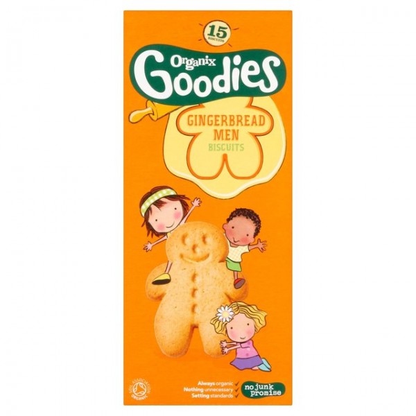 Organic Gingerbread Men Biscuits 135g - Organix - BabyOnline HK