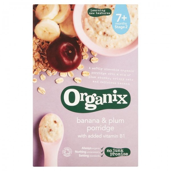 Organic Banana & Plum Porridge 200g - Organix - BabyOnline HK