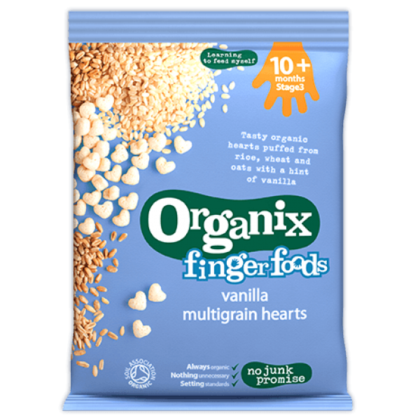 Organic Multigrain Hearts 8g - Organix - BabyOnline HK