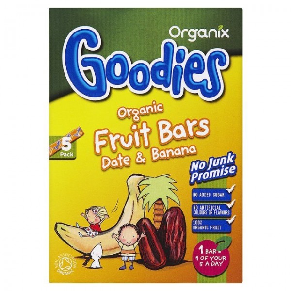 Organic Fruit Bars - Date & Banana (5 x 15g) - Organix - BabyOnline HK