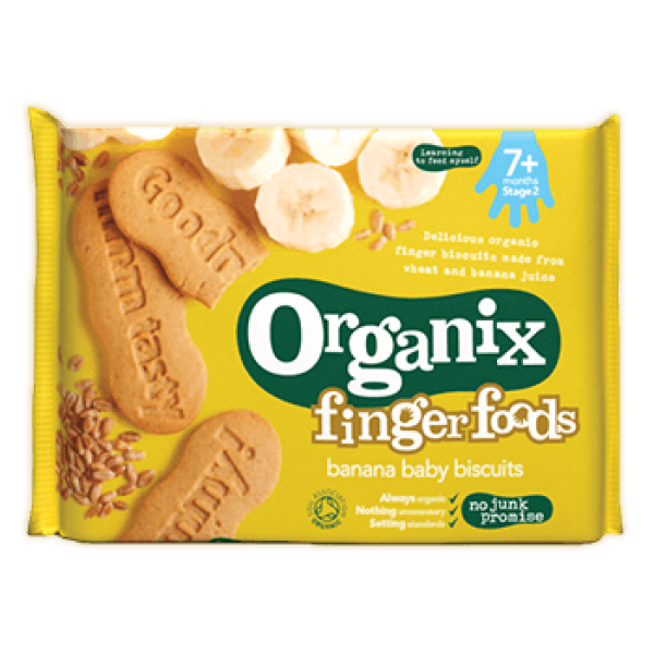 Organic Banana Baby Biscuit 100g - Organix - BabyOnline HK