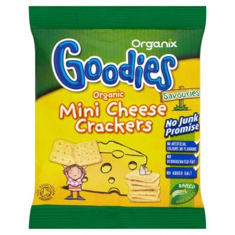 Organic Mini Cheese Crackers Single 20g
