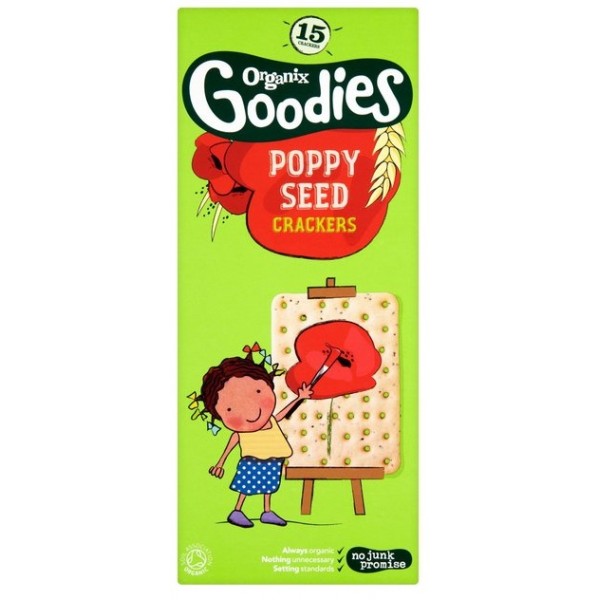 Organic Crackers (Poppy Seed) 115g - Organix - BabyOnline HK
