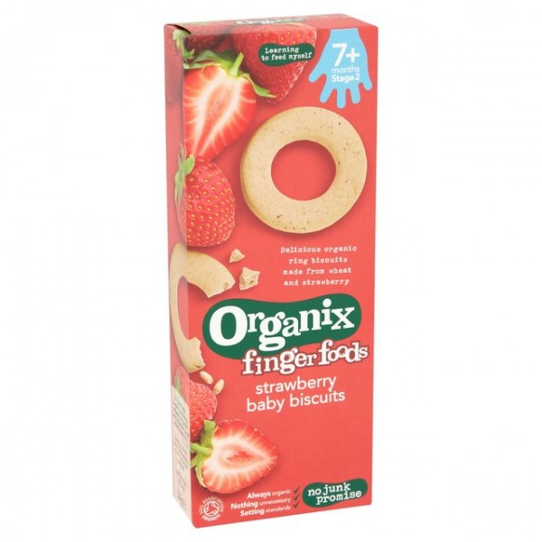 Organic Strawberry Baby Biscuit 54g - Organix - BabyOnline HK