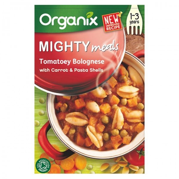 Mighty Meals - 有機蕃茄肉醬蜆殼粉 - Organix - BabyOnline HK