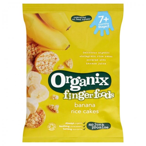 Organic Banana Rice Cakes 50g - Organix - BabyOnline HK