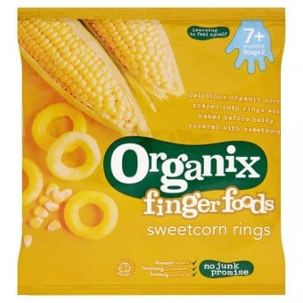 Organic Sweetcorn Rings 20g