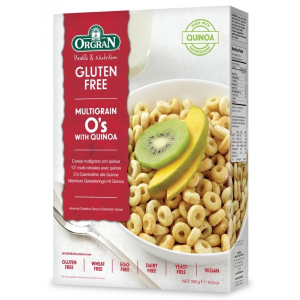 Gluten Free Multigrain Breakfast O’s with Quinoa 300g - Orgran - BabyOnline HK