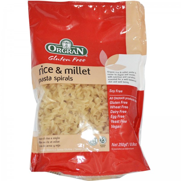 Gluten Free Rice & Millet Pasta Spirals 250g - Orgran - BabyOnline HK
