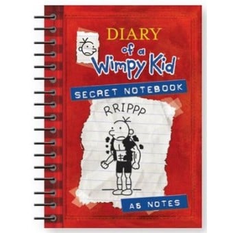 Diary Of A Wimpy Kid Notepad A6 - Red Secret Notes Wiro Lined Notebook