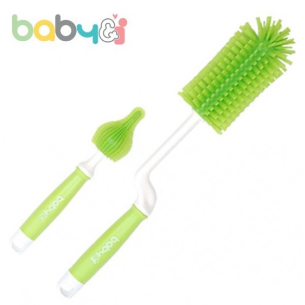 Silicone Baby Bottle Brush Set - Green - Other Korean Brand - BabyOnline HK