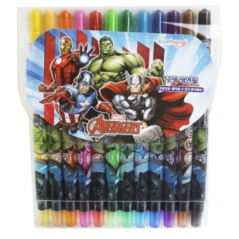 Marvel Avengers - Korea Crayons (12 colors)