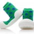 Attipas - Baby Walking Shoes - Polka Dot Green (Size M)
