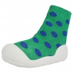 Attipas - Baby Walking Shoes - Polka Dot Green (Size M) - Attipas - BabyOnline HK