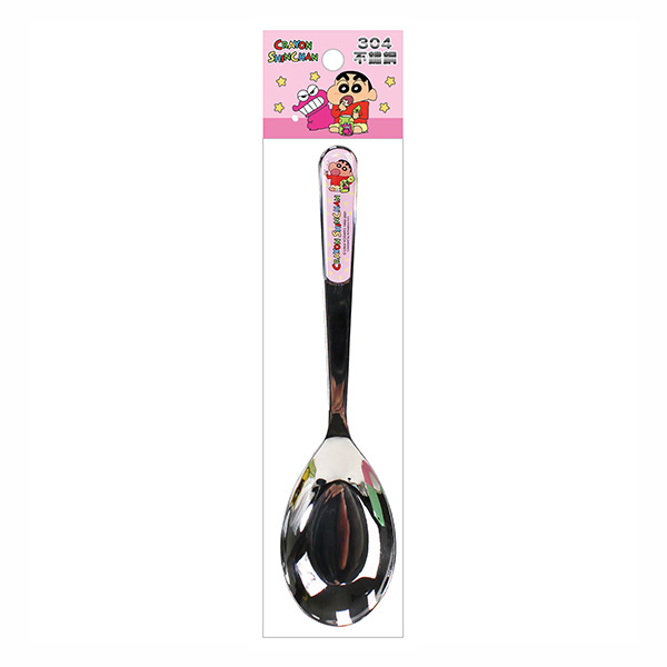 Crayon Shinchan - 304 Stainless Steel Spoon (Pink) - Others - BabyOnline HK
