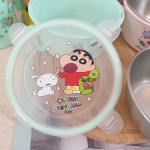 Crayon Shinchan - Bowl with Stainless Steel inner and Lid 450ml (Mint) - Others - BabyOnline HK