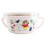 Crayon Shinchan - Bowl with Stainless Steel inner and Lid 450ml (Pink) - Others - BabyOnline HK
