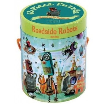 Mudpuppy Puzzle - Roadside Robots (63 pieces)