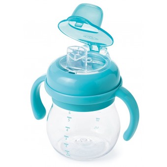 Soft Spout Sippy Cup with Removable Handles - Aqua