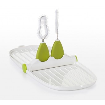 OXO Tot Breast Pump Parts Drying Rack with Detail Brushes 