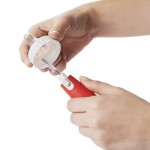 OXO Tot Bottle Brush with Nipple Cleaner & Stand (Orange) - OXO - BabyOnline HK