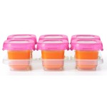 OXO Tot Baby Blocks Freezer Storage Containers 2 oz / 60ml - Pink - OXO - BabyOnline HK