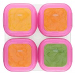OXO Tot 嬰兒食物冷存格 - 4oz / 120ml (粉紅色) - OXO - BabyOnline HK