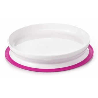 OXO Tot - Stick & Stay Suction Plate - Pink