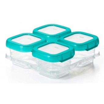 OXO Tot Baby Blocks Freezer Storage Containers 4 oz / 120ml - Teal