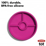 OXO Tot - Silicone Divided Plate - Pink - OXO - BabyOnline HK