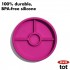OXO Tot 矽膠分類餐碟 - 粉紅色