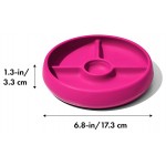 OXO Tot - Silicone Divided Plate - Pink - OXO - BabyOnline HK