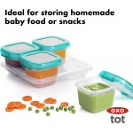 OXO Tot Baby Blocks Freezer Storage Containers 6 oz / 180ml - Teal - OXO - BabyOnline HK