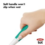 OXO Tot Bottle Brush with Nipple Cleaner & Stand - Teal - OXO - BabyOnline HK