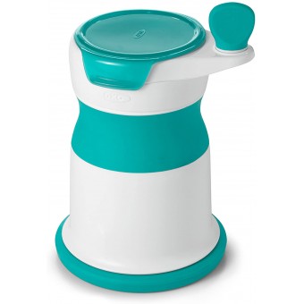 OXO Tot 嬰兒輔食研磨器附食匙 - 藍綠色