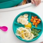 OXO Tot - Silicone Divided Plate - Teal - OXO - BabyOnline HK